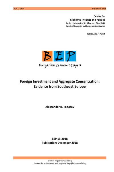 Foreign Investment and Aggregate Concentration: Evidence from Southeast Europe