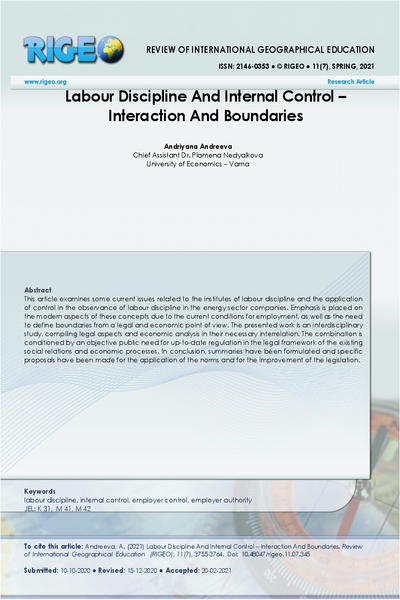 Labour Discipline and Internal Control - Interaction and Boundaries