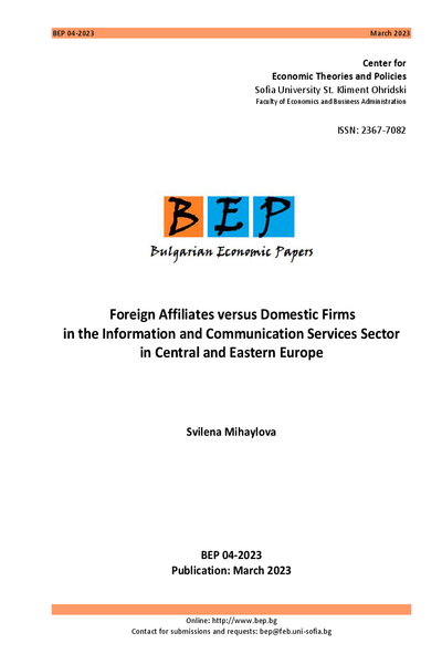 Foreign Affiliates versus Domestic Firms in the Information and Communication Services Sector in Central and Eastern Europe