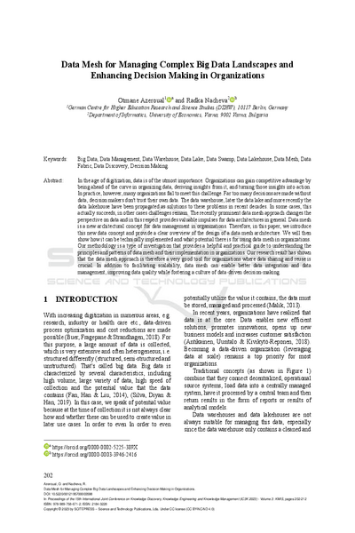 Data Mesh for Managing Complex Big Data Landscapes and Enhancing Decision Making in Organizations