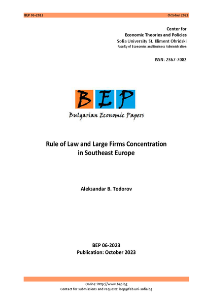 Rule of Law and Large Firms Concentration in Southeast Europe