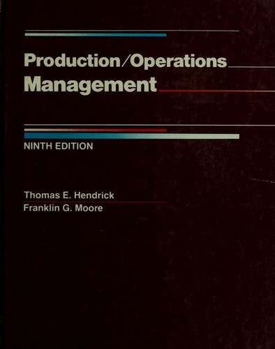 Production/Operation Management