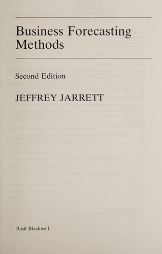 Business Forecasting Methods