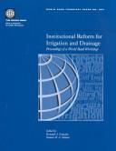Institutional Reform for Irrigation and Drainage