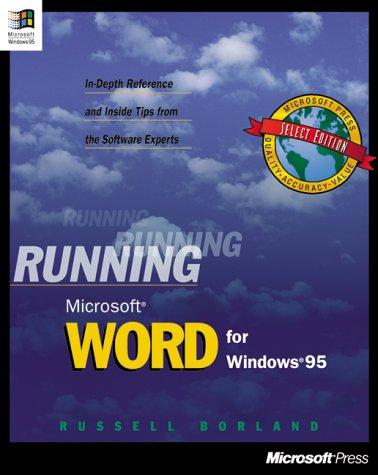 Running Microsoft WORD for Windows 95