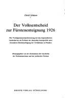 Der Volksentscheid zur Furstenenteignung 1926