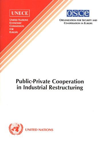 Public-private Cooperation in Industrial Restructuring