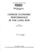 Chinese Economic Performance in the long Run