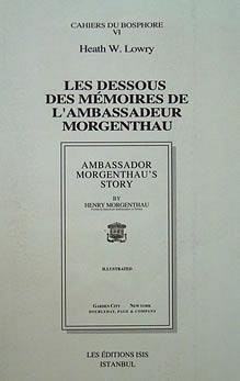 Les dessous des memoires de l'ambassadeur Morgenthau
