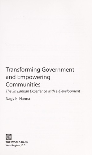 Transforming Government and Empowering Communities