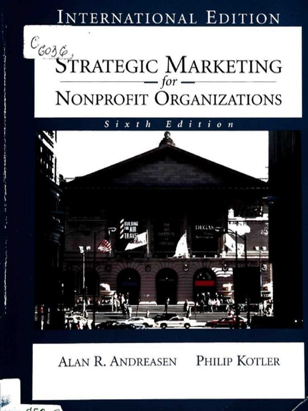 Strategic Marketing for Nonprofit Organizations