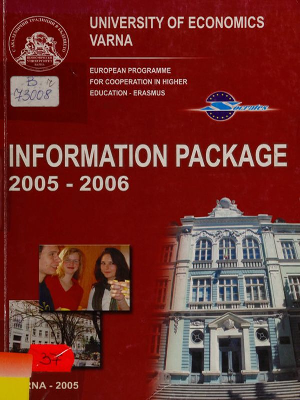 Information Package of University of Economics - Varna for the Academic Year