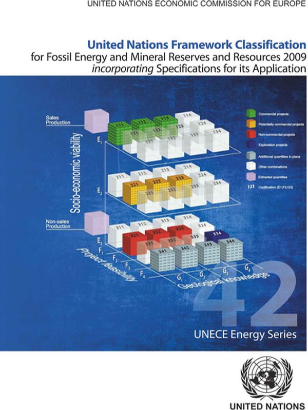 United Nations Framework Classification for Fossil Energy and Mineral Reserves and Resources 2009 incorporating Specifications for its Application