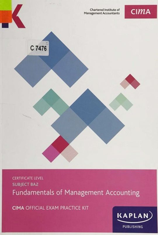 Fundamentals of Management Accounting