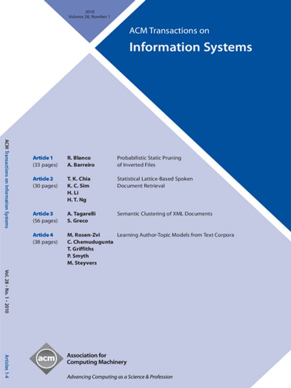 ACM Transactions on Information Systems