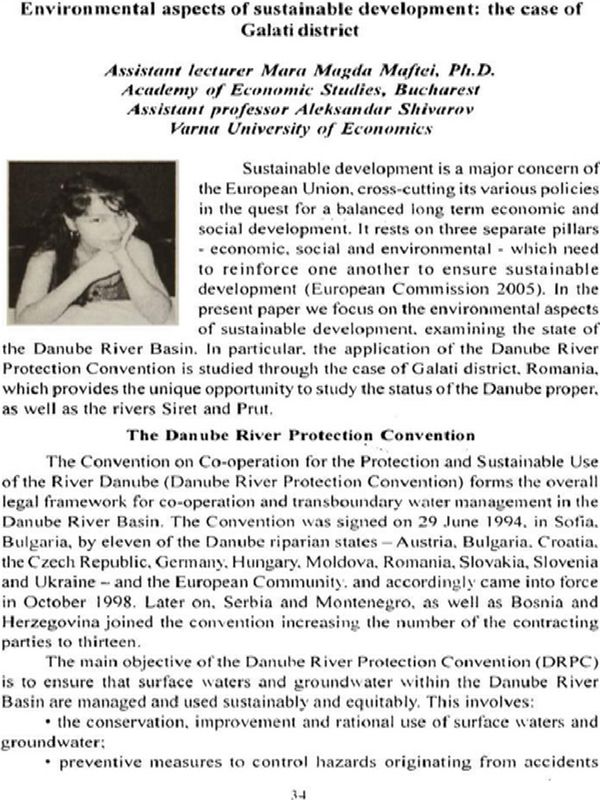 Environmental Aspect of Sustainable Development
