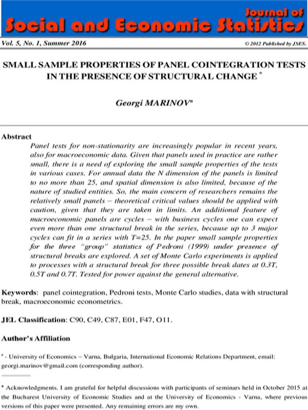 Small Sample Properties of Panel Cointegration Tests in the Presence of Structural Change