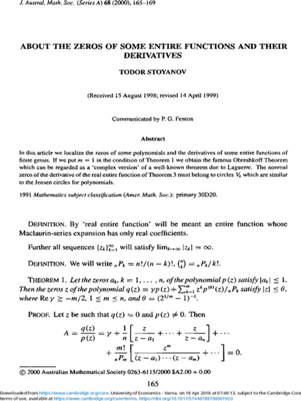 About the Zeros of Some Entire Functions and Their Derivatives