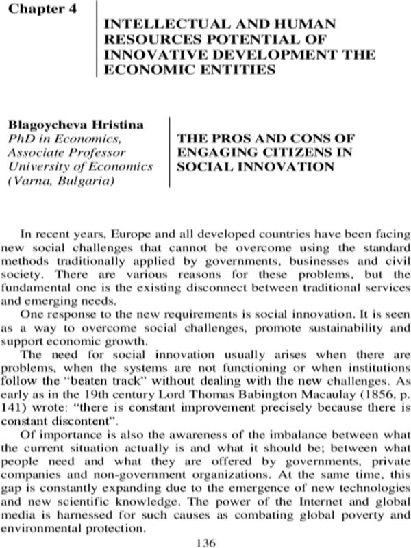 The Pros and Cons of Engaging Citizens in Social Innovation