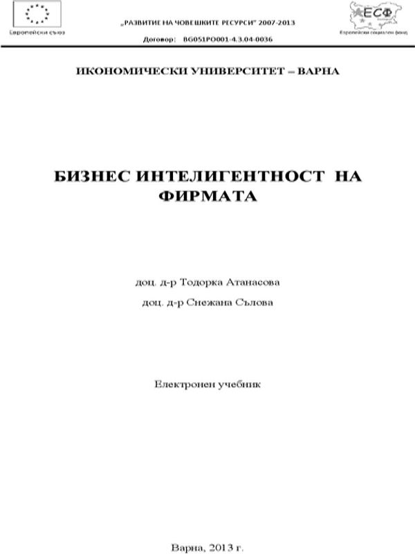 Бизнес интелигентност на фирмата