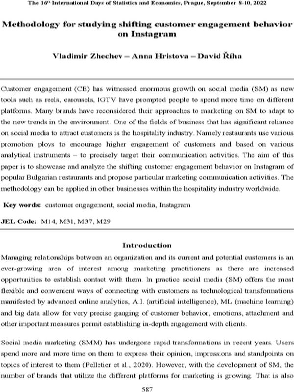 Methodology for Studying Shifting Customer Engagement Behavior on Instagram