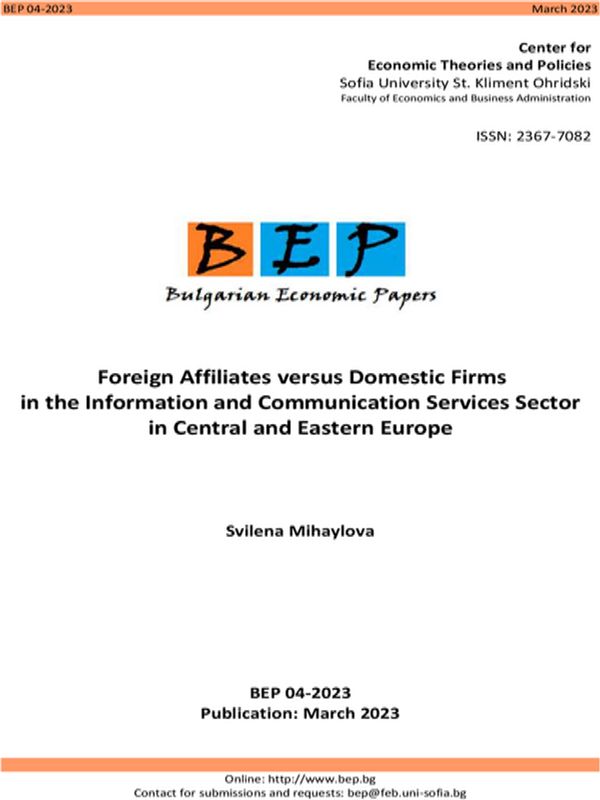 Foreign Affiliates versus Domestic Firms in the Information and Communication Services Sector in Central and Eastern Europe