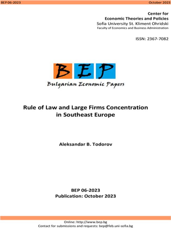 Rule of Law and Large Firms Concentration in Southeast Europe