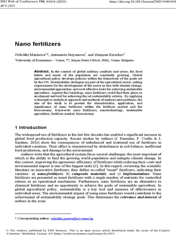 Nano Fertilizers