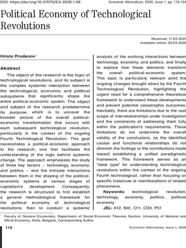 Political economy of technological revolutions